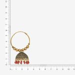 Buy Queen Be Oxidised Jhumki, Ruby Red Beads - EJ19017 - Purplle