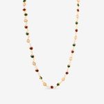 Buy Queen Be Multi Color Round Beads Double Row Chain - NJ19001 - Purplle