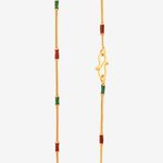 Buy Queen Be Gold Plated Chain, Multi Color Beads - NJ19003 - Purplle