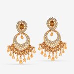 Buy Queen Be Dangling Golden Beads Earrings - ev19014 - Purplle