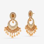Buy Queen Be Dangling Golden Beads Earrings - ev19014 - Purplle