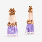 Buy Queen Be Yellow Gold Multi Color Tassel And Brown Stones - EV19039 - Purplle