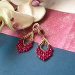 Buy Queen Be Ruby Red Color Stone Chandeliers - EV19040 - Purplle