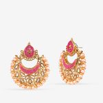 Buy Queen Be Traditional Enameled Chandbalis, Fuschia Pink - EV19062 - Purplle