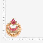 Buy Queen Be Traditional Enameled Chandbalis, Fuschia Pink - EV19062 - Purplle