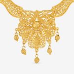 Buy Queen Be Gold Traditional Jali Necklace Set - NM19001 - Purplle