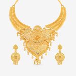 Buy Queen Be Gold Center With Dangling Golden Ghunghroo Wedding Set - NM19007 - Purplle