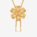 Buy Queen Be Gold Flower Pendant Necklace - NM19022 - Purplle
