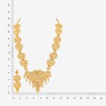 Buy Queen Be Gold Traditional Heart Shaped Necklace Set - NM19026 - Purplle