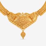 Buy Queen Be Gold Hasli Flower & Drop Choker Wedding Set - NM19027 - Purplle