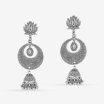 Buy Queen Be Oxidised Lotus Chandbali And Jhumki Combo Dangler - EP19005 - Purplle