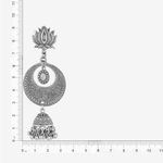 Buy Queen Be Oxidised Lotus Chandbali And Jhumki Combo Dangler - EP19005 - Purplle