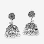 Buy Queen Be Oxidised Circle Design Jhumkis - EP19008 - Purplle