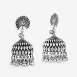 Buy Queen Be Oxidised Dancing Peacock Jhumkis - EP19010 - Purplle
