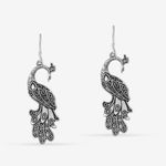 Buy Queen Be Oxidised Peacock Twist Danglers - EP19018 - Purplle