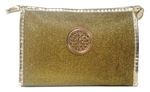 Buy Bonjour Paris Coat Me Women's Multi Purpose Makeup Bag / Vanity Pouch / Travel Kit / Cosmetic Bag Organiser (Gold) - Purplle