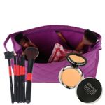 Buy Bonjour Paris Coat Me Women's Multi Purpose Makeup Bag / Vanity Pouch / Travel Kit / Cosmetic Bag Organiser (Brown)VPB25-BR - Purplle