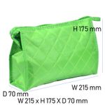 Buy Bonjour Paris Coat Me Women's Multi Purpose Makeup Bag / Vanity Pouch / Travel Kit / Cosmetic Bag Organiser (Green) - Purplle