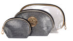 Buy Bonjour Paris Coat Me 3 pc Women's Multi Purpose Makeup Bag / Vanity Pouch / Travel Kit / Cosmetic Bag Organiser (Black) - Purplle