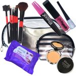 Buy Bonjour Paris Coat Me 3 pc Women's Multi Purpose Makeup Bag / Vanity Pouch / Cosmetic Travel Kit Organiser (Pink) - Purplle