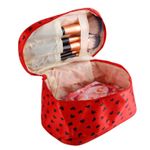 Buy Bonjour Paris Coat Me Women's Multi Purpose Vanity Case / Cosmetic Pouch / Makeup Travel Organiser Kit - Red Heart Design - Purplle