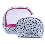 Buy Bonjour Paris Coat Me Women's Multi Purpose Vanity Case / Cosmetic Pouch / Makeup Travel Organiser Kit White Star - Purplle