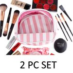Buy Bonjour Paris Coat Me Women's Multi Purpose Vanity Case / Cosmetic Pouch / Makeup Travel Organiser Kit White Star - Purplle