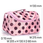 Buy Bonjour Paris Coat Me Women's Multi Purpose Vanity Case / Cosmetic Pouch / Makeup Travel Organiser Kit - Geometric Pink - Purplle