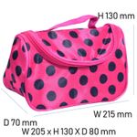 Buy Bonjour Paris Coat Me Women's Multi Purpose Vanity Case / Cosmetic Pouch / Makeup Travel Organiser Kit - Geometric Rani Pink - Purplle