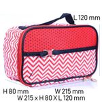 Buy Bonjour Paris Coat Me Ladies Multi Purpose Cosmetic Pouch / Makeup Kit - Red - Purplle