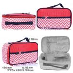 Buy Bonjour Paris Coat Me Ladies Multi Purpose Cosmetic Pouch / Makeup Kit - Red - Purplle