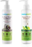 Buy Mamaearth Natural Shampoo & Conditioners with Biotin, Protein, Bhringraj, Amla for Hair fall and Shiny Hair, Sulphate and SLES Free - Purplle