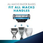 Buy Gillette Mach 3 Shaving razor + 1 shaving blade (Cartridge) - Purplle