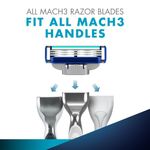 Buy Gillette Mach Turbo 3 Shaving Blades- Pack of 6 (Cartridges) - Purplle