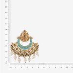 Buy Queen Be Traditional Enameled Chandbalis, Turquoise Blue - EV19061 - Purplle