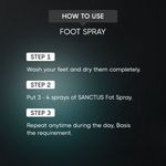 Buy Sanctus Foot Spray - Disinfectant & Deodorizer - For Fresh Smelling Feet All Day - 75gm (Pack of 2) - Purplle