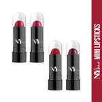 Buy NY Bae Argan Oil Infused Mini Lipstick, Runway, For Dark Skin - Classy Catwalk, Set of 4 Mini Lipsticks, Kit 1 (1.4 g X 4) - Purplle