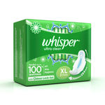 Buy Whisper Ultra Sanitary Pads Extra Large Wings 8 pc Pack - Purplle