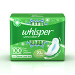 Buy Whisper Ultra Sanitary Pads Extra Large Wings 8 pc Pack - Purplle