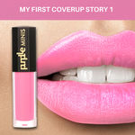 Buy Purplle Ultra HD Matte Mini Liquid Lipstick, Pink - My First Coverup Story 1 (1.6 ml) - Purplle