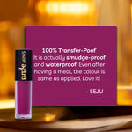 Buy Purplle Ultra HD Matte Mini Liquid Lipstick, Purple - My First Pep Talk 15 | Highly Pigmented | Non-drying | Long Lasting | Easy Application | Water Resistant | Transferproof | Smudgeproof (1.6 ml) - Purplle