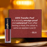 Buy Purplle Ultra HD Matte Mini Liquid Lipstick, Brown - My First Trek 25 | Highly Pigmented | Non-drying | Long Lasting | Easy Application | Water Resistant | Transferproof | Smudgeproof (1.6 ml) - Purplle
