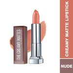 Buy Maybelline New York Color Sensational Creamy Matte Lipstick - Daringly Nude 655 (3.9 g) - Purplle