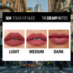 Buy Maybelline New York Color Sensational Creamy Matte Lipstick, 504 Touch of Nude (3.9 g) - Purplle