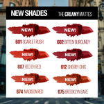 Buy Maybelline New York Color Sensational Creamy Matte Lipstick,612 Cherry Chic (3.9 g) - Purplle