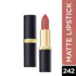 Buy L'Oreal Paris Color Riche Moist Matte Lipstick - Rose Nuance 242 (3.7 g) - Purplle