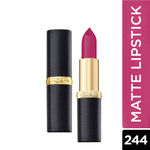 Buy L'Oreal Paris Color Riche Moist Matte Lipstick - Soft Violet 244 (3.7 g) - Purplle