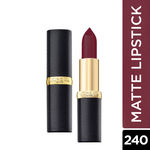 Buy L'Oreal Paris Color Riche Moist Matte Lipstick - Crimson En Scene 240 (3.7 g) - Purplle