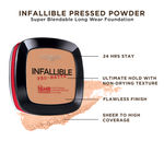 Buy L'Oreal Paris Infallible Pro Matte Pressed Powder - Golden Beige 600 (9 g) - Purplle