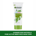 Buy Garnier Skin Naturals, Pure Active Neem Face Wash, (100 g) - Purplle